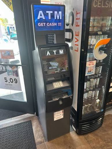 ATM installed near retail entrance